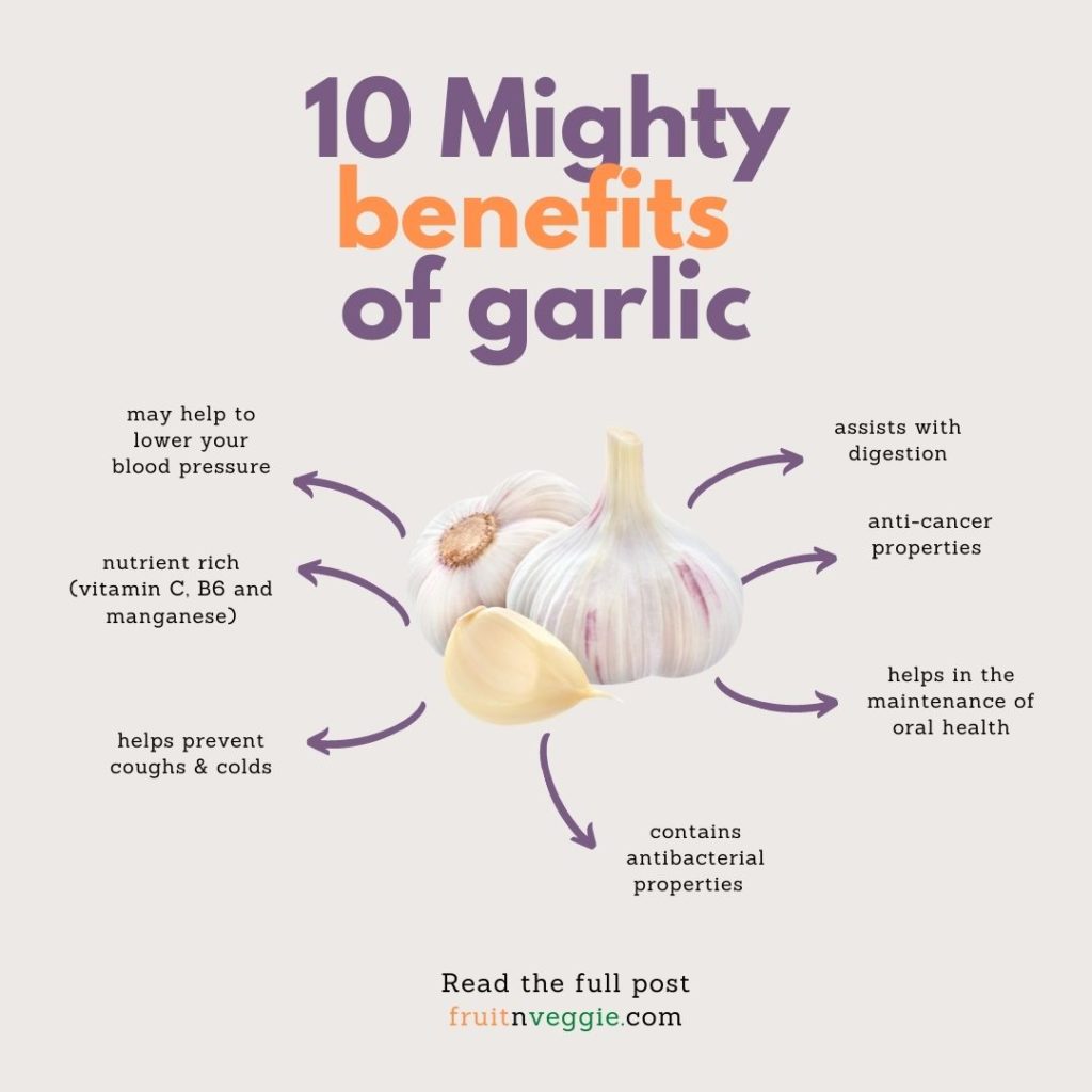 10 health benefits of garlic