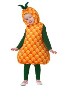 Toddler wearing Pineapple fruit costume